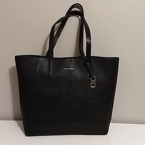 Cole Haan black leather tote